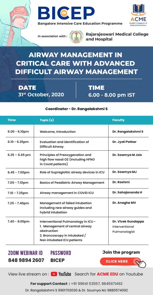Airway management in Critical care