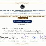 Benedit infection prevention certificate