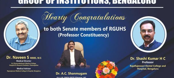 Hearty Congratulation for winning RGUHS Senate Election